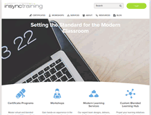 Tablet Screenshot of insynctraining.com
